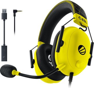 Razer BlackShark V2 Gaming Headset: THX 7.1 Spatial Surround Sound - 50mm Drivers - Detachable Mic - PC, PS4, PS5, Switch - 3.5 mm Audio Jack & USB DAC - ESL Edition