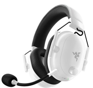 Razer BlackShark V2 Pro Wireless PlayStation Gaming Headset: 50mm Drivers - Super Wideband Mic - Noise Isolating Earcups - For PS5, Nintendo Switch 2, PC, Mac - Bluetooth, USB-C - 70hr Battery - White
