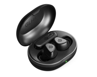 SteelSeries Arctis GameBuds for Xbox/PC/PS5/Switch/Mobile — Quick-Switch 2.4GHz+Bluetooth 5.3 — Active Noise Cancelling — Mobile App — Water Resistant IP55 — 40H Battery with Qi Charging Case - Black